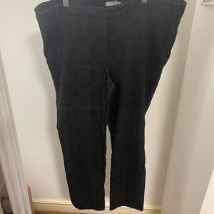 Rafaella Black Textured Pants